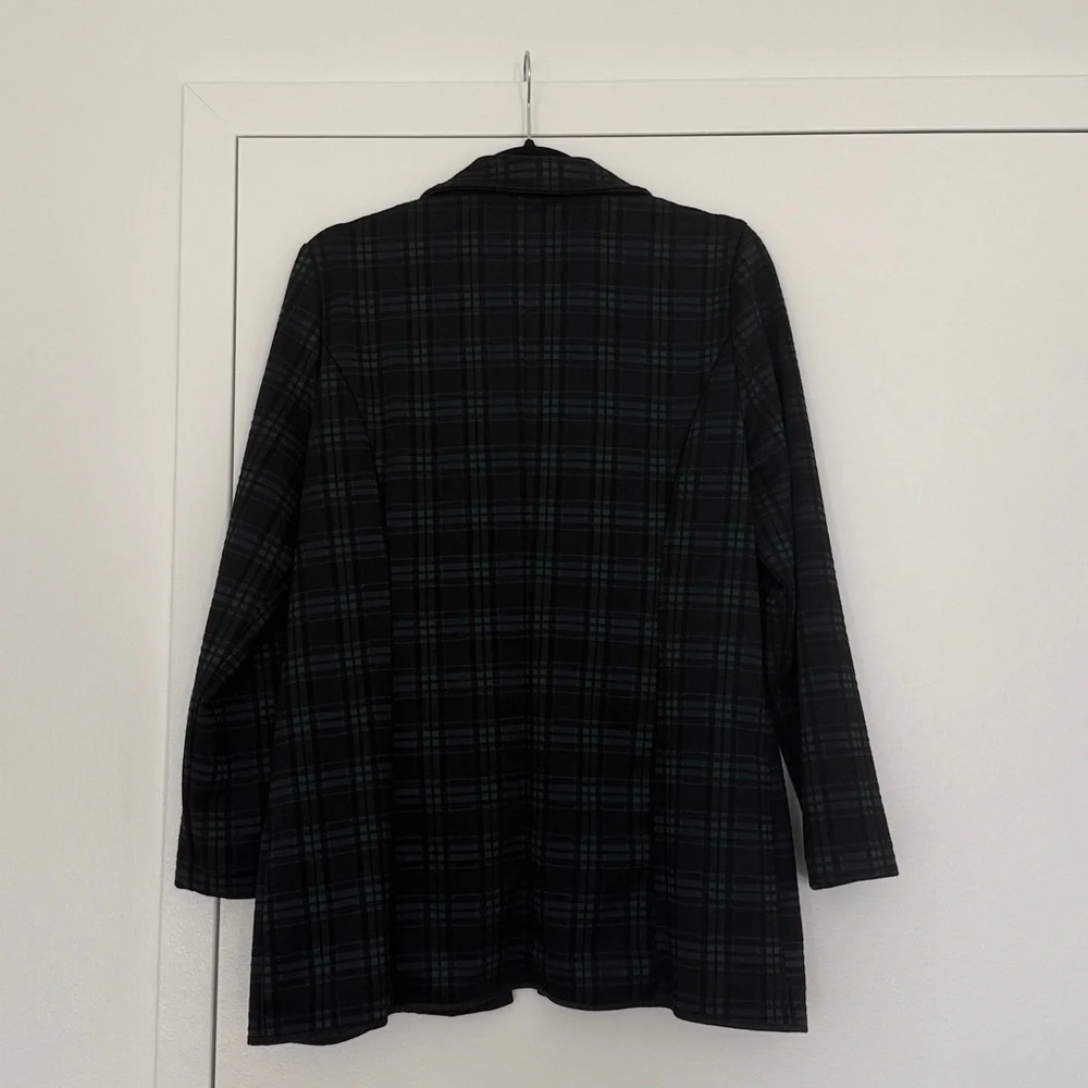 Liverpool Black/Blue/Green Plaid Blazer - Size Medium - Picture 5 of 5